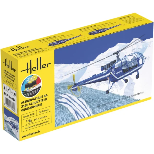 1000562860 Heller - STARTER KIT SA 316 Alouette III Gendarmerie - 56286