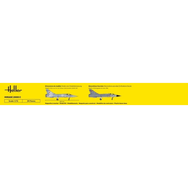 1000563030-4 Heller - STARTER KIT Mirage 2000 C - 56303