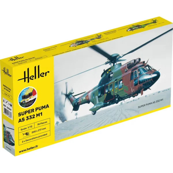 Heller - STARTER KIT Super Puma AS 332 M1 - 56367