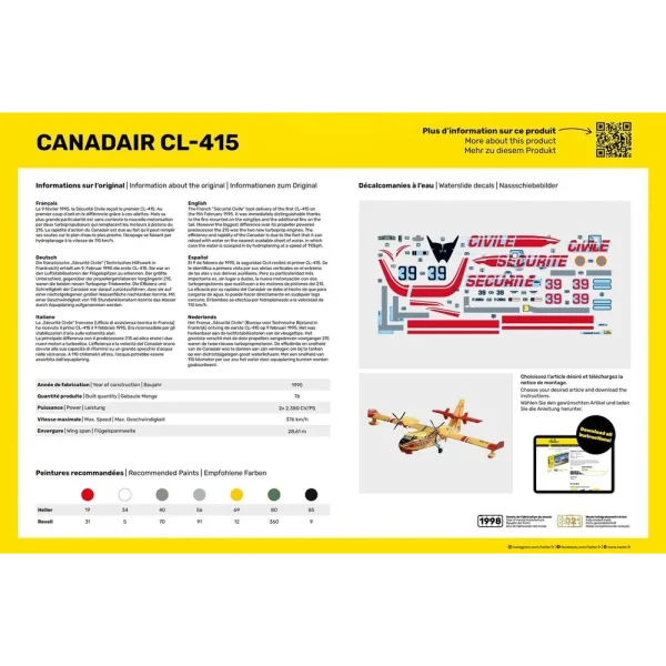 Heller - STARTER KIT Canadair CL-415 - 56370