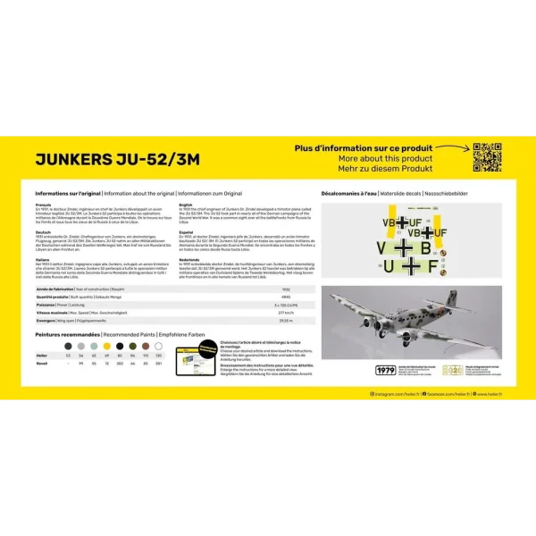 Heller - STARTER KIT Ju-52/3m - 56380