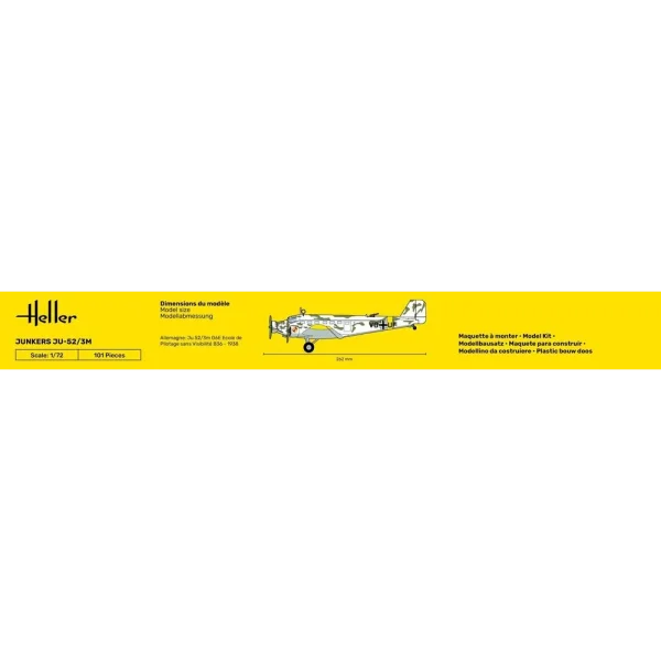 Heller - STARTER KIT Ju-52/3m - 56380