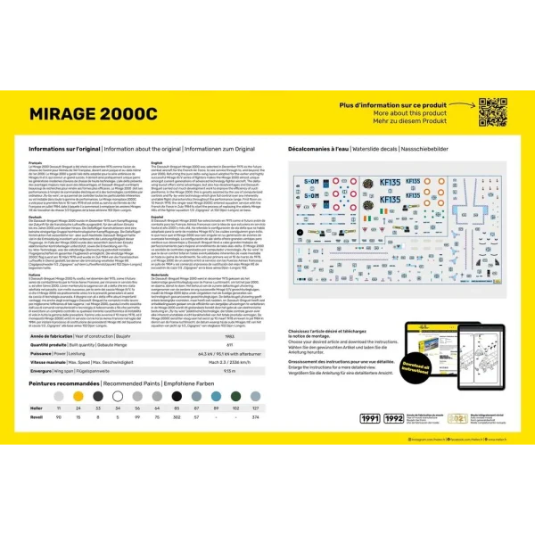 1000564260-3 Heller - STARTER KIT Mirage 2000 C - 56426