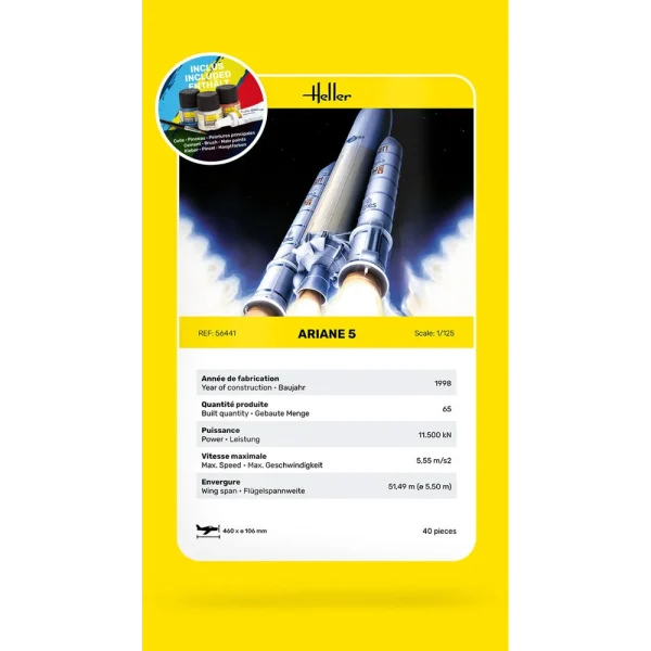 Heller - STARTER KIT Ariane 5 - 56441