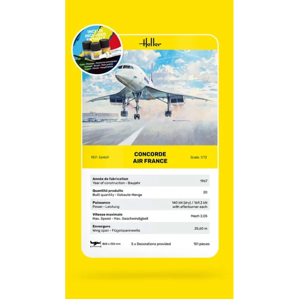 Heller - STARTER KIT Concorde AF - 56469