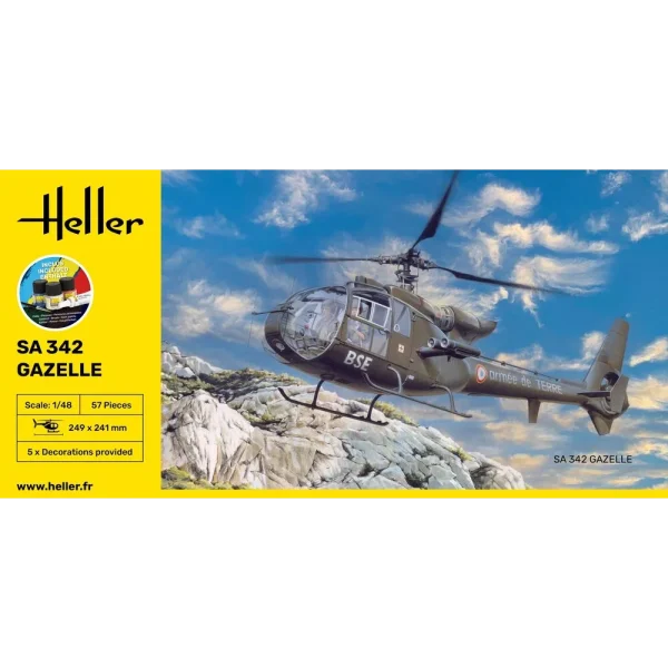 Heller - STARTER KIT SA 342 Gazelle - 56486