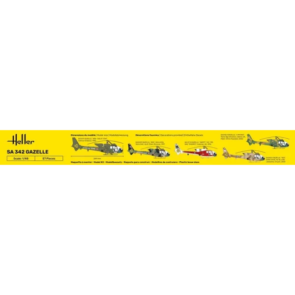Heller - STARTER KIT SA 342 Gazelle - 56486