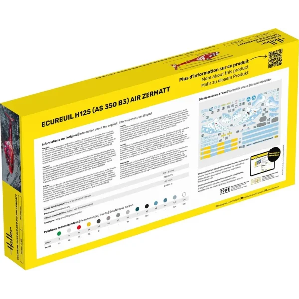 1000564900-1 Heller - STARTER KIT Ecureuil H125 (AS 350 B3) Air Zermatt - 56490