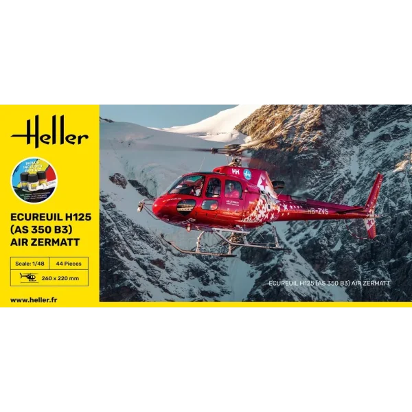 1000564900-2 Heller - STARTER KIT Ecureuil H125 (AS 350 B3) Air Zermatt - 56490