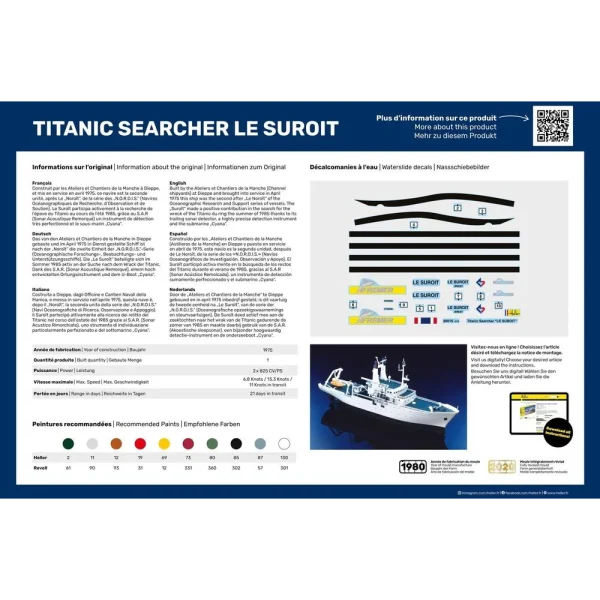 Heller - STARTER KIT Titanic Searcher "Le Suroit" - 56615