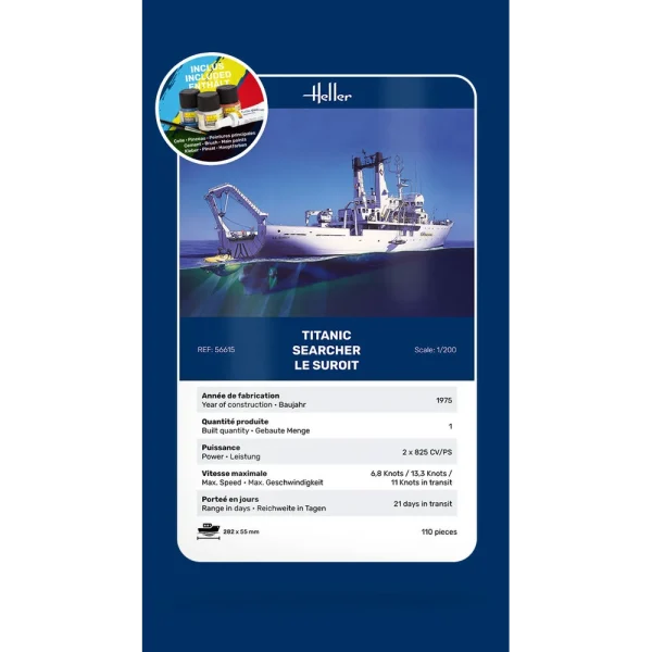 1000566150-card Heller - STARTER KIT Titanic Searcher "Le Suroit" - 56615