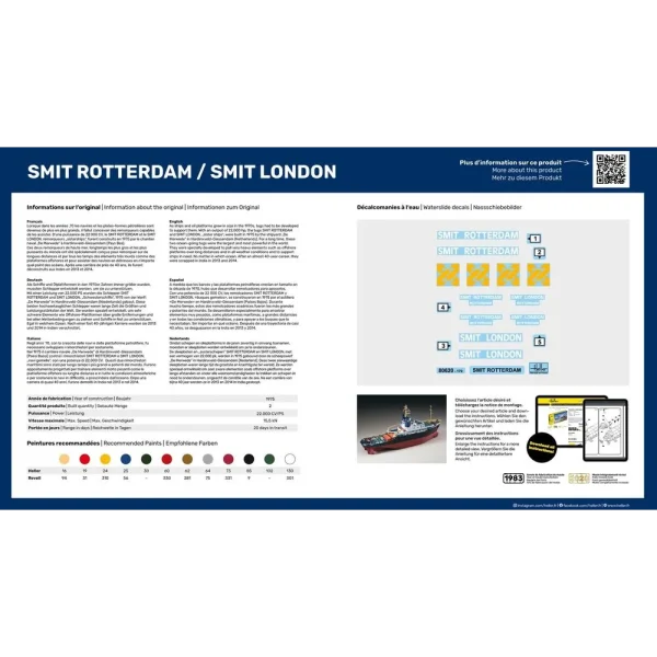 1000566200-3 Heller - STARTER KIT Smit Rotterdam / Smit London - 56620