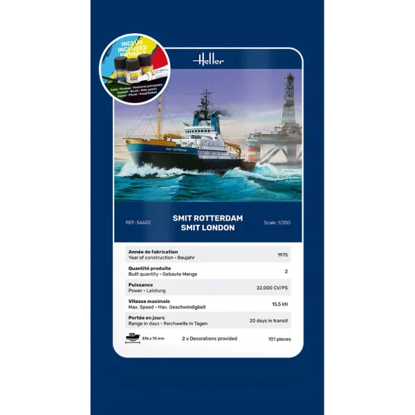 1000566200-card Heller - STARTER KIT Smit Rotterdam / Smit London - 56620