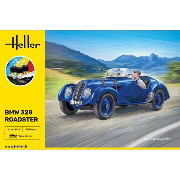 1000567010-2 Heller - STARTER KIT BMW 328 Roadster - 56701