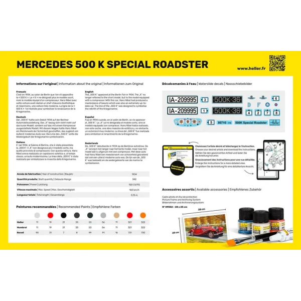 Heller - STARTER KIT 500 K Special Roadster - 56710