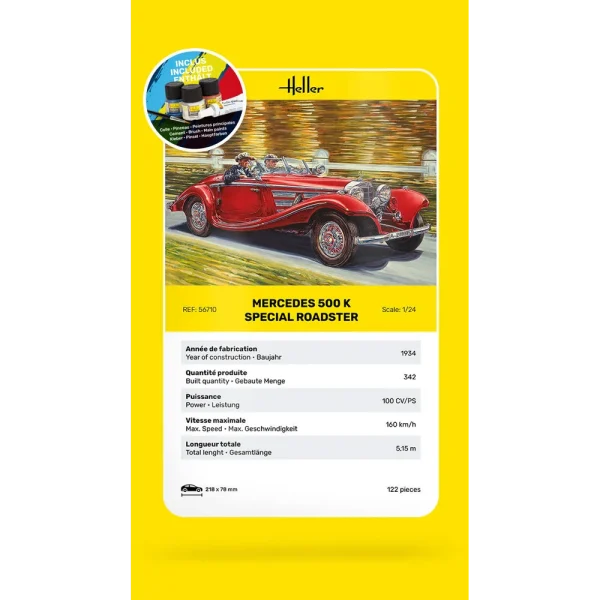 Heller - STARTER KIT 500 K Special Roadster - 56710