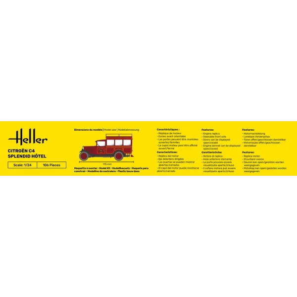 Heller - STARTER KIT Citroen C4 "Splendid Hotel" - 56713