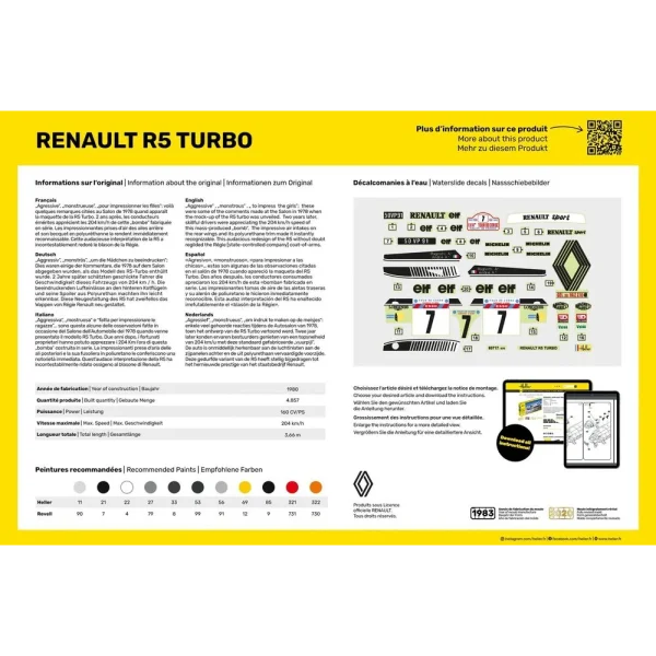 Heller - STARTER KIT Renault R5 Turbo - 56717