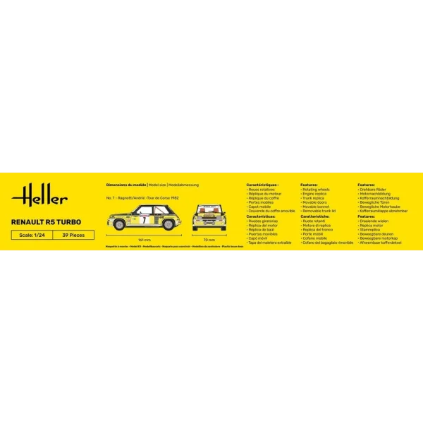 Heller - STARTER KIT Renault R5 Turbo - 56717