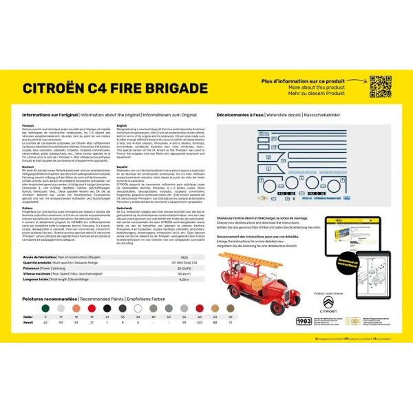 Heller - STARTER KIT Citroen C4 Fire Brigade - 56733