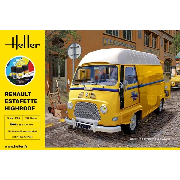 1000567400-2 Heller - STARTER KIT Renault Estafette Highroof - 56740