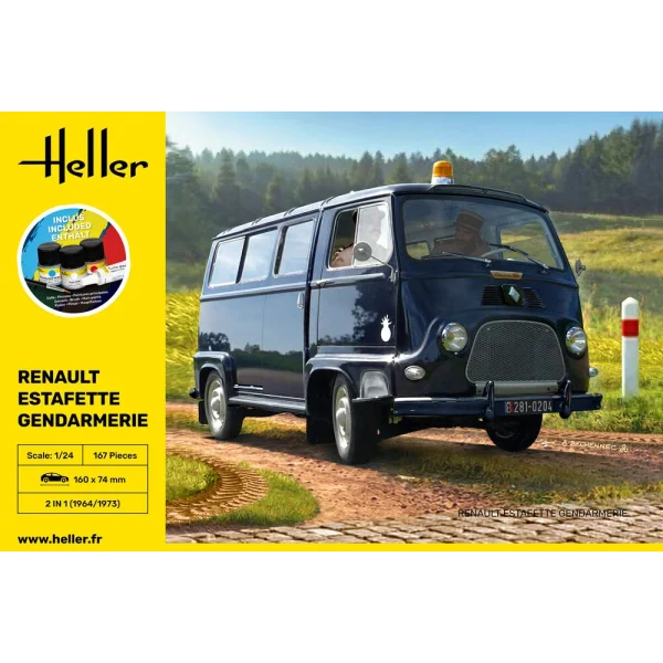 1000567420-2 Heller - STARTER KIT Renault Estafette Gendarmerie - 56742