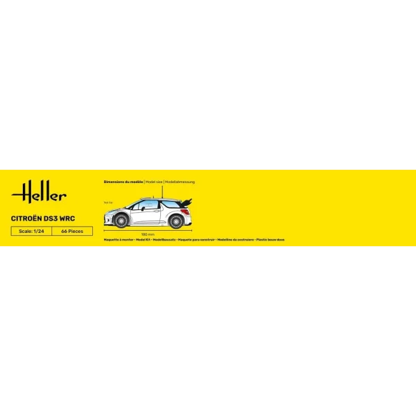1000567580-4 Heller - STARTER KIT Citroen DS3 WRC - 56758