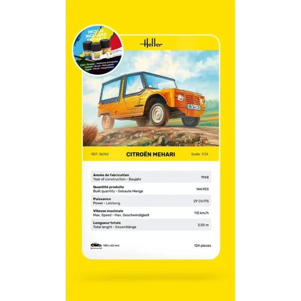 Heller - STARTER KIT Citroen Mehari - 56760