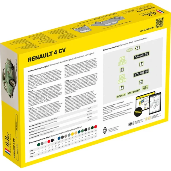 Heller - STARTER KIT Renault 4 CV - 56762