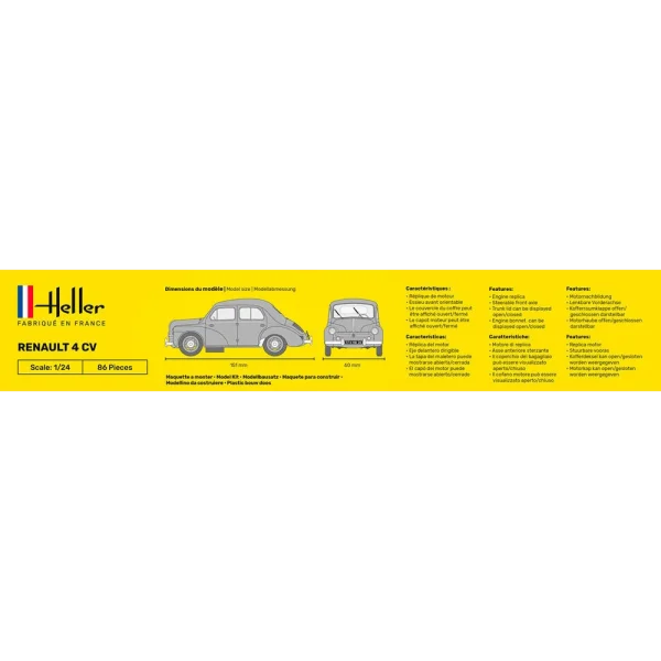 Heller - STARTER KIT Renault 4 CV - 56762