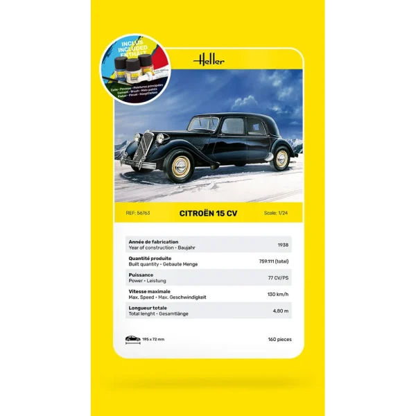 Heller - STARTER KIT Citroen 15 CV - 56763