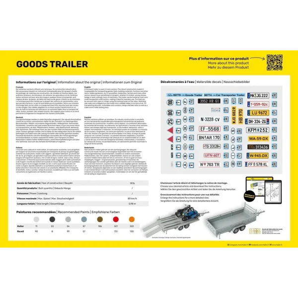 Heller - STARTER KIT Goods Trailer - 56778