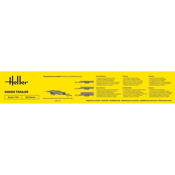 Heller - STARTER KIT Goods Trailer - 56778