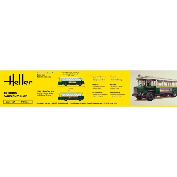 Heller - STARTER KIT Autobus TN6 C2 - 56789