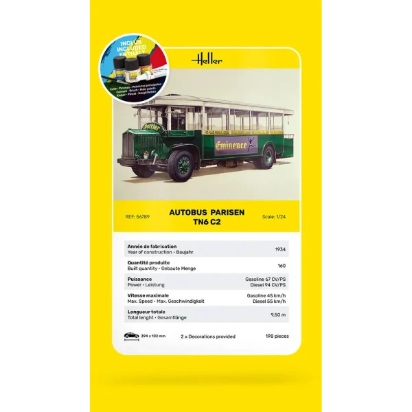 Heller - STARTER KIT Autobus TN6 C2 - 56789