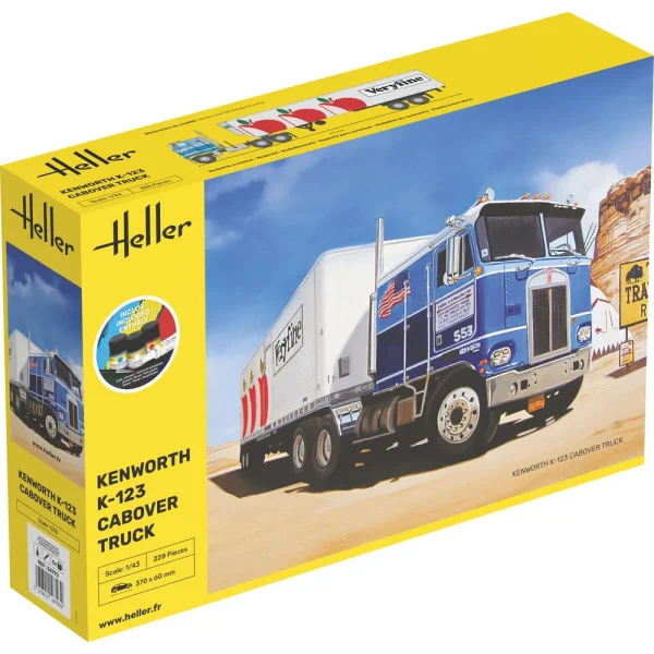 Heller - STARTER KIT Kenworth K-123 Cabover Truck - 56793