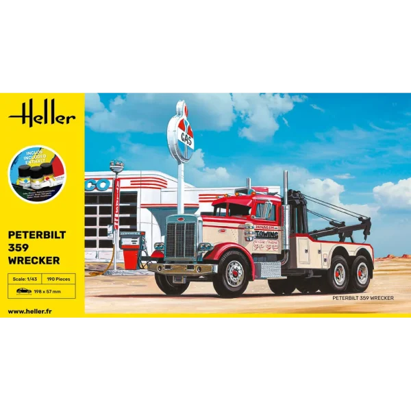 Heller - STARTER KIT Peterbilt 359 Wrecker - 56794