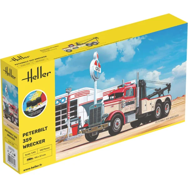 Heller - STARTER KIT Peterbilt 359 Wrecker - 56794