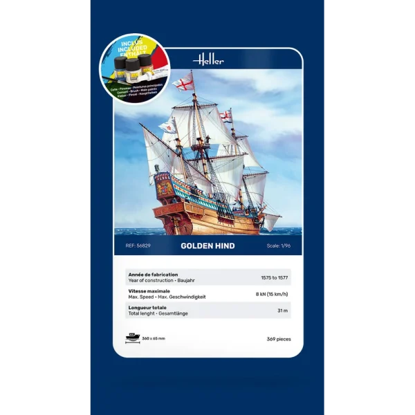 1000568290-card Heller - STARTER KIT Golden Hind - 56829