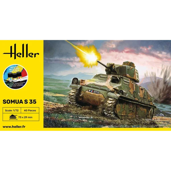 Heller - STARTER KIT Somua S35 - 56875