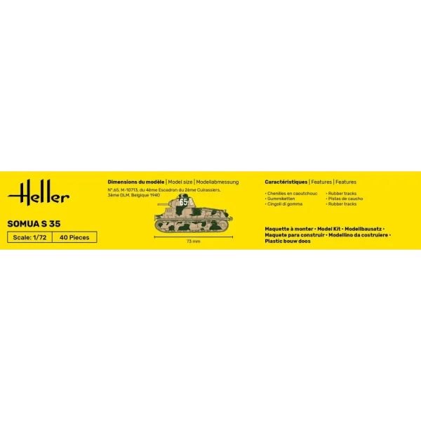 Heller - STARTER KIT Somua S35 - 56875