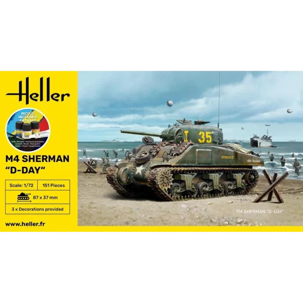 Heller - STARTER KIT M4 Sherman D-Day - 56892