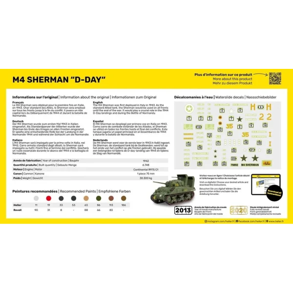 Heller - STARTER KIT M4 Sherman D-Day - 56892
