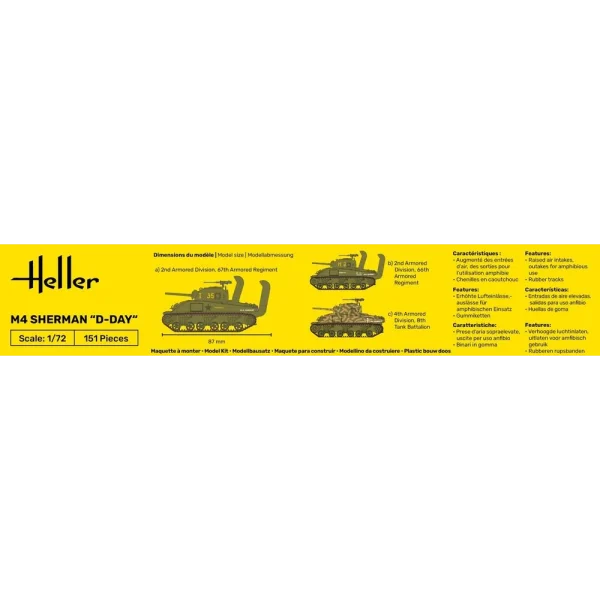 Heller - STARTER KIT M4 Sherman D-Day - 56892