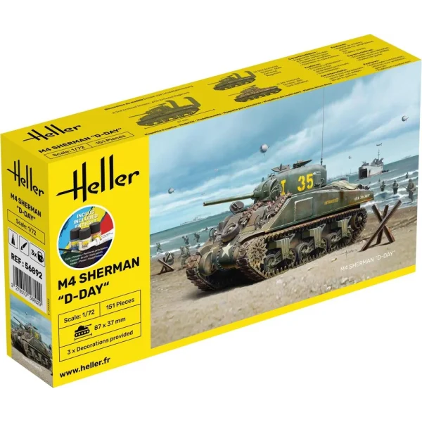 Heller - STARTER KIT M4 Sherman D-Day - 56892