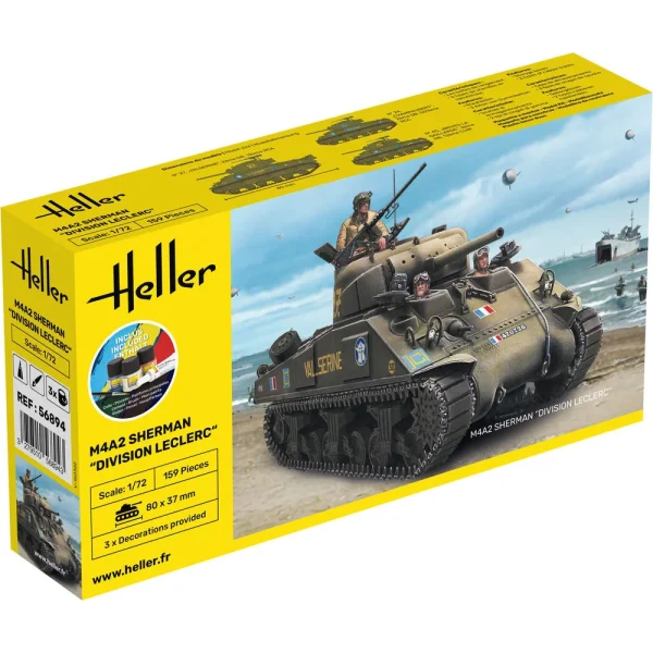 1000568940 Heller - STARTER KIT M4A2 Sherman "Division Leclerc" - 56894
