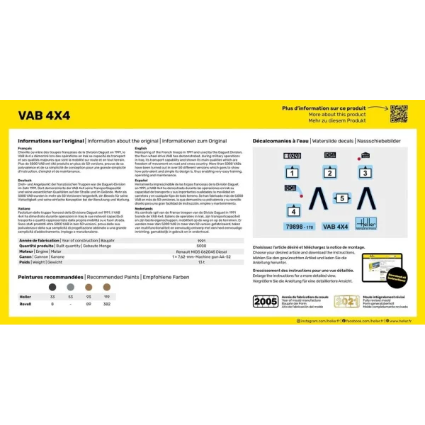 Heller - STARTER KIT VAB 4x4 - 56898