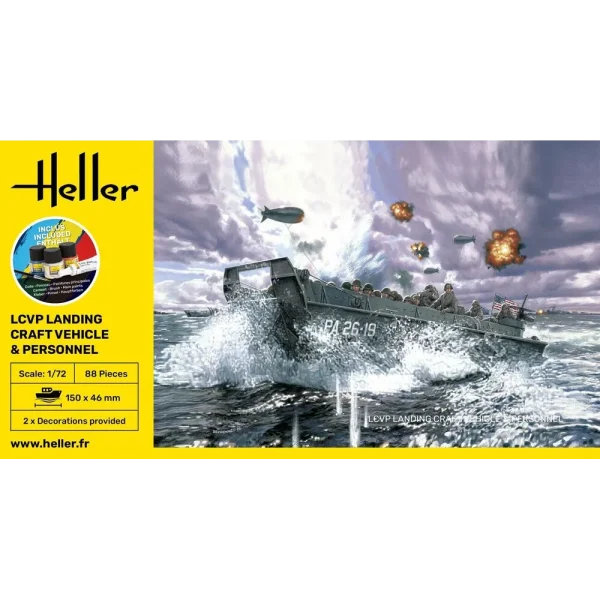 1000569950-2 Heller - STARTER KIT LCVP Landing Craft Vehicle & Personnel - 56995