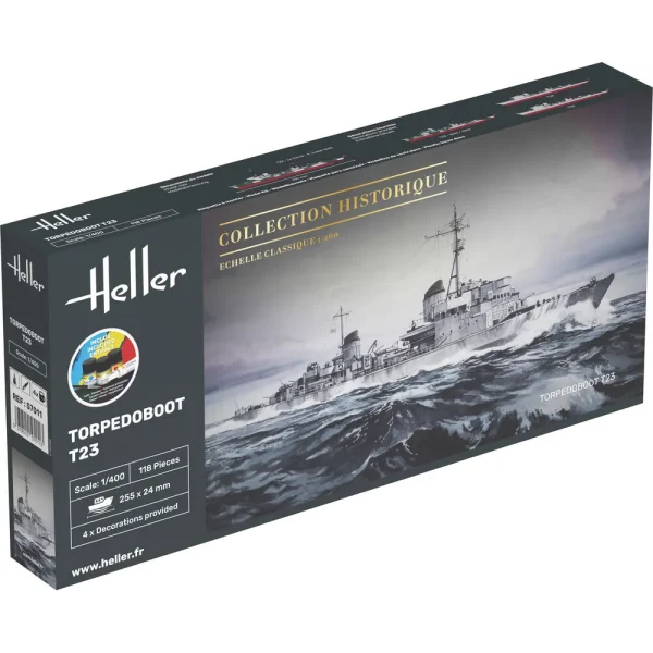 1000570110 Heller - STARTER KIT Torpedoboot T23 - 57011