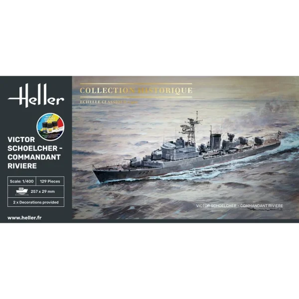 1000570150-2 Heller - STARTER KIT Victor Schoelcher - Commandant Riviere - 57015